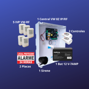 Central Alarme VW8Z IP-RF KIT 5 IVP