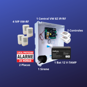 Central Alarme VW8Z IP-RF KIT 4 IVP