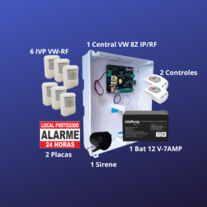 Central Alarme VW8Z IP/RF KIT 6 IVP